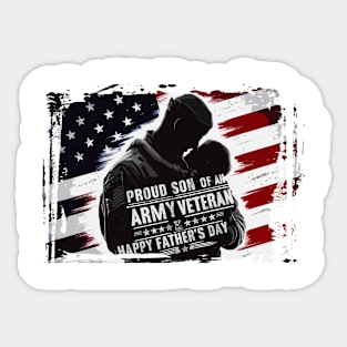 Proud Son Of an Army Veteran Sticker